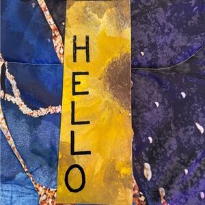 Yellow Sunflower hello canvas